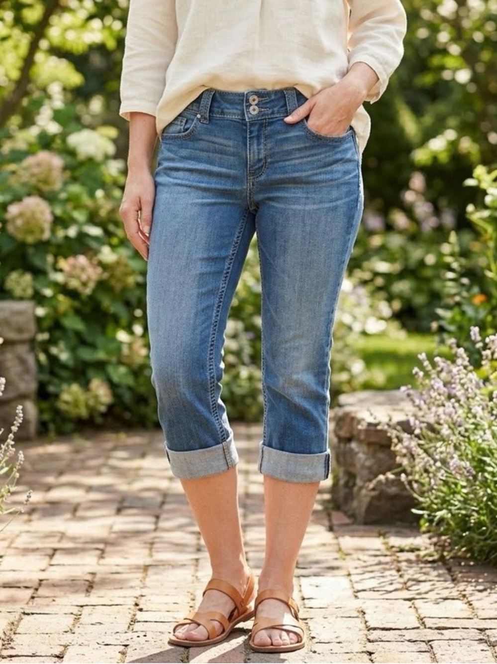 💛Arizona Jean Co. Capris Junior Blue Jean Size 11